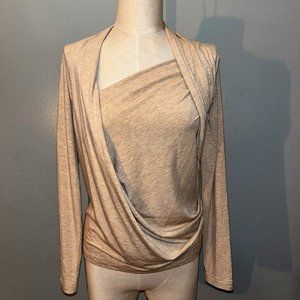 GORGEOUS PLEIN SUD TOP JEANIUS SAND COLOR US SIZE 10